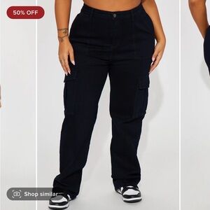 FLASH SALE fashion nova black cargos